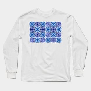 Blue Tile Long Sleeve T-Shirt